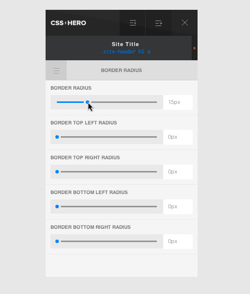 border radius css live firebug
