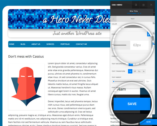 Saving in desktop mode