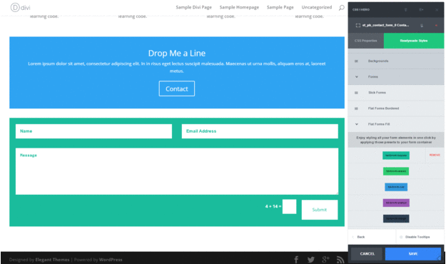 CSS Hero 2.0 Style Forms in One Click