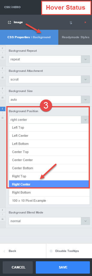 Image position hover - step 3