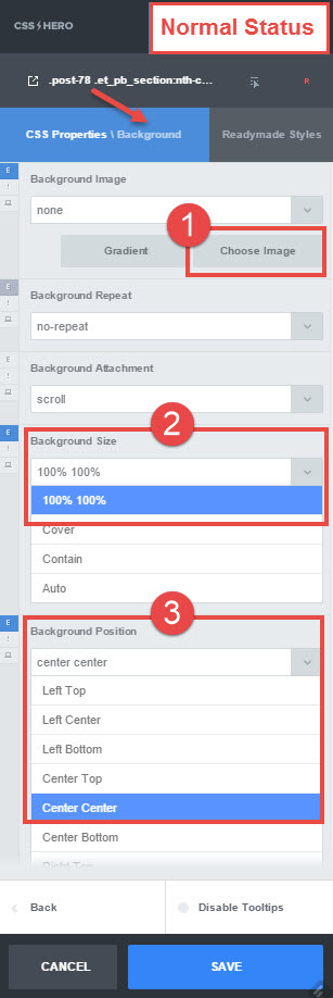 Image zoom hover - steps 1-3