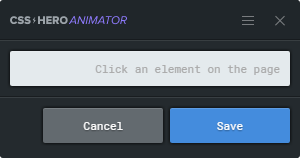 Click an element to animate it with CSS Hero Animator