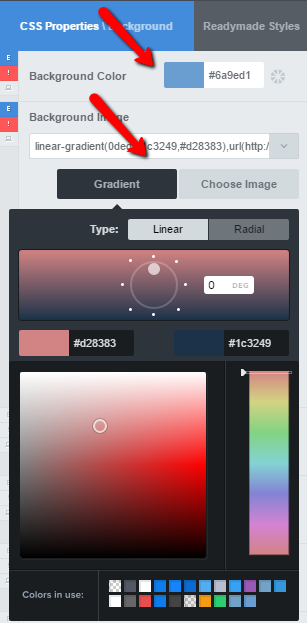 Change colors on your website with CSS Hero