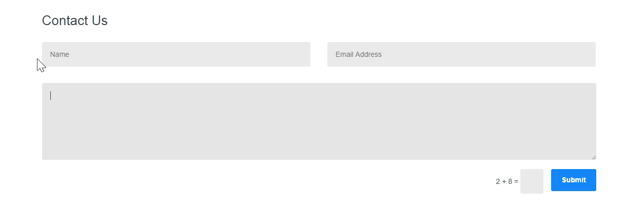 Contact form field animation - border on hover