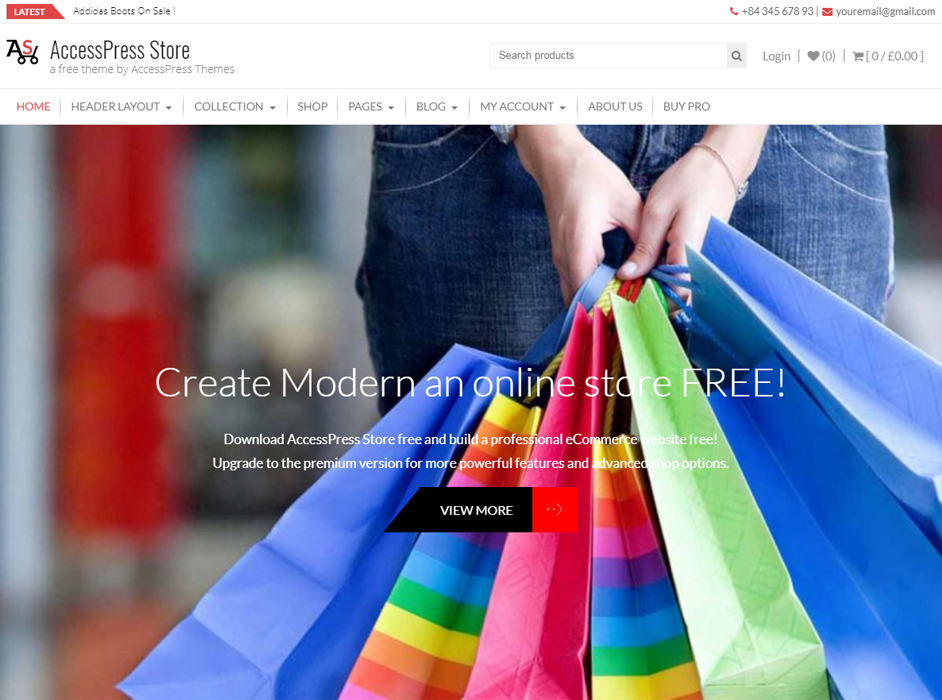 Customize the AccessPress Store WordPress Theme with CSSHero