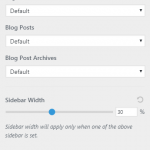 Astra WP theme sidebar settings