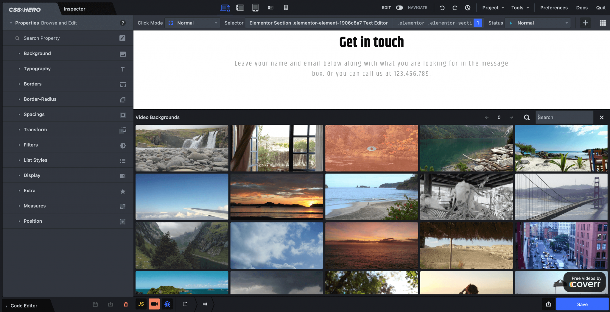 How to add a video background to your site with no code using CSS Hero